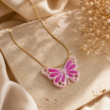 Collar Butterfly Fucsia