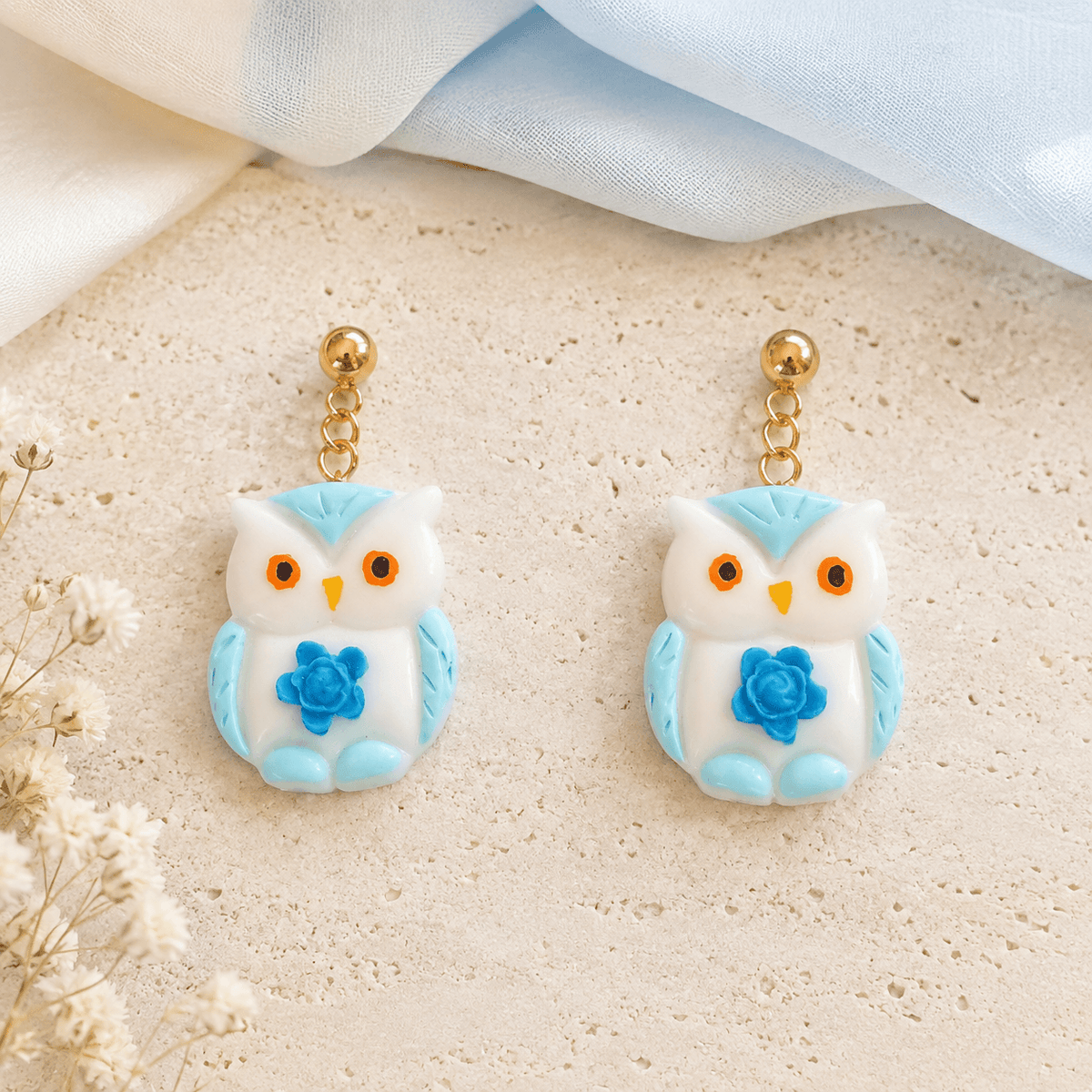 Pendientes Fantasy Owl Sky