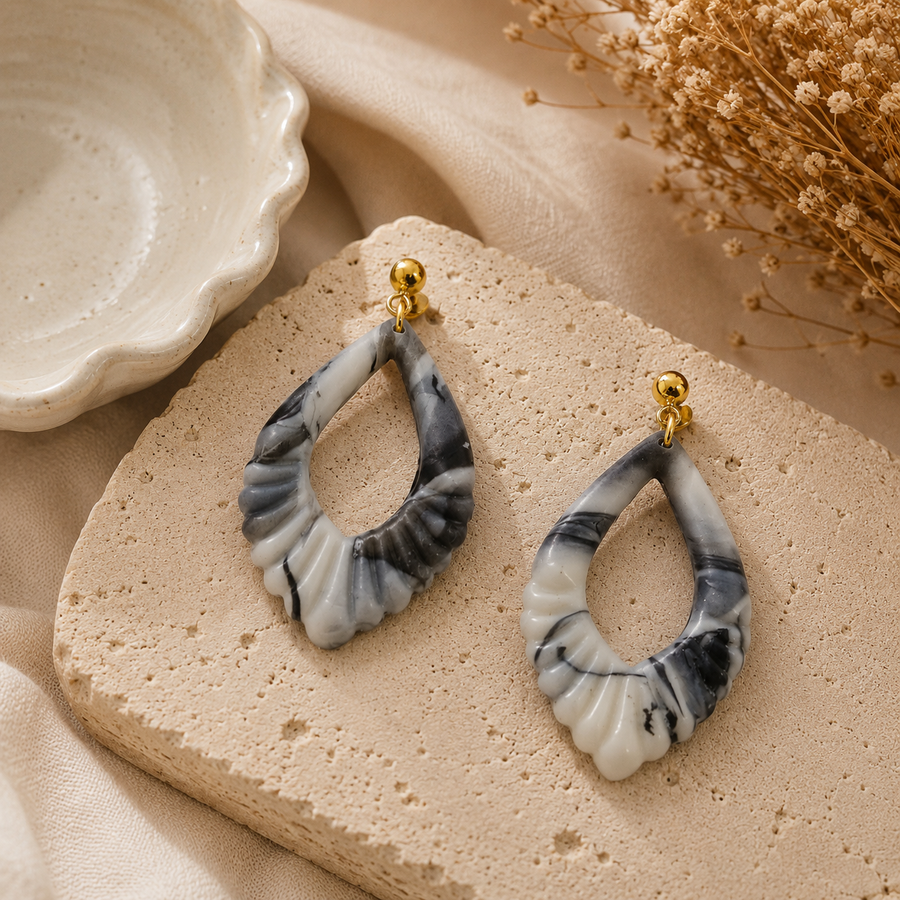 Pendiente Lira Marble Night