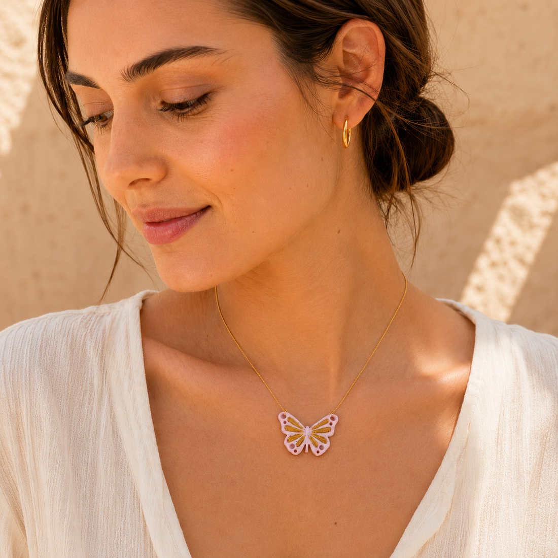 Collar Butterfly Dorado