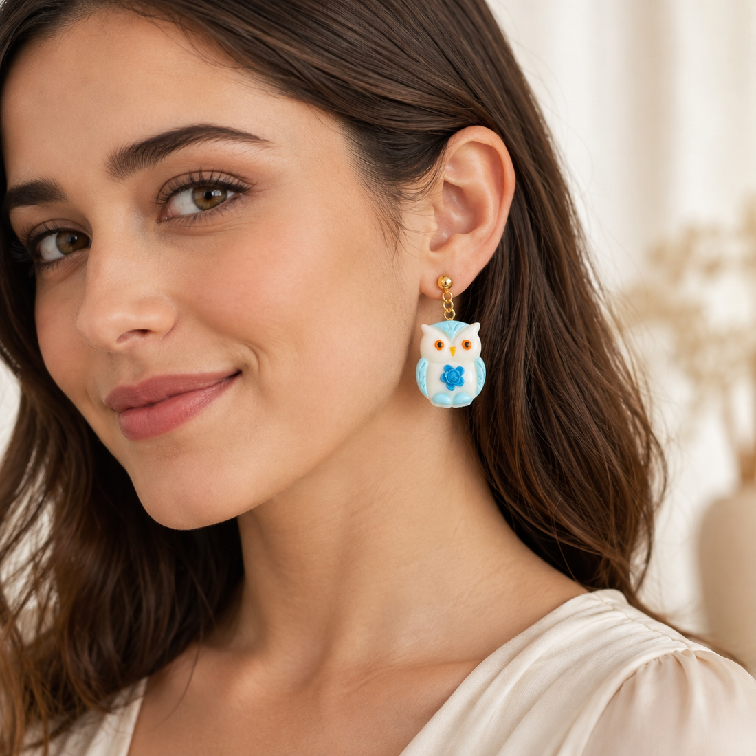 Pendientes Fantasy Owl Sky