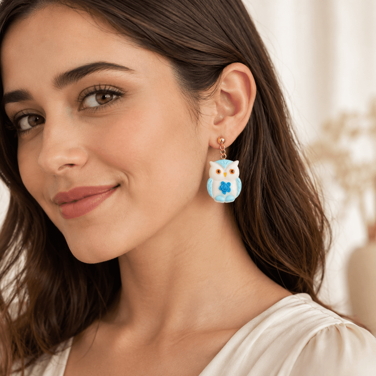 Pendientes Fantasy Owl Sky