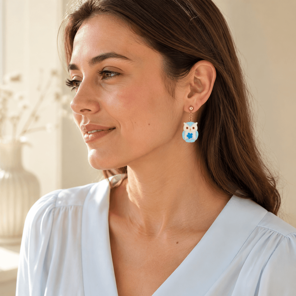 Pendientes Fantasy Owl Sky
