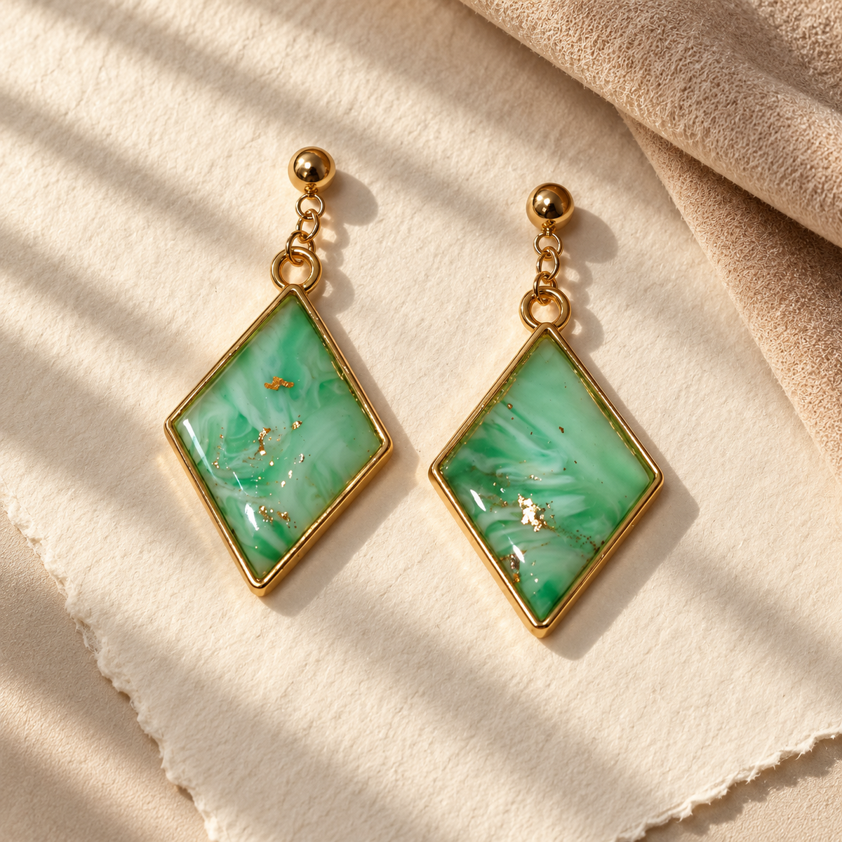 Pendientes Golden Tide Diamond