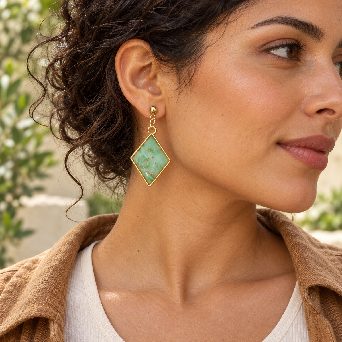 Pendientes Golden Tide Diamond